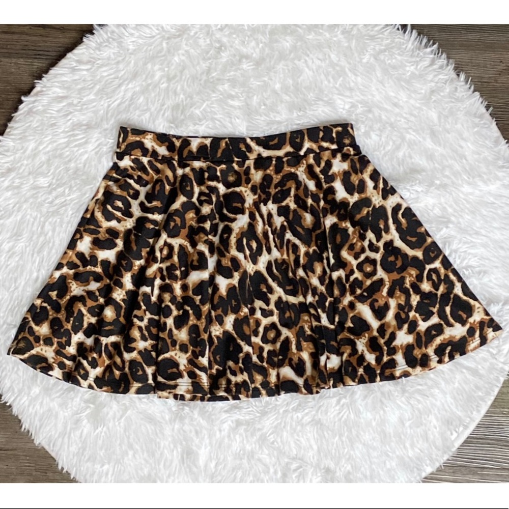 Leopard Skater Skirt